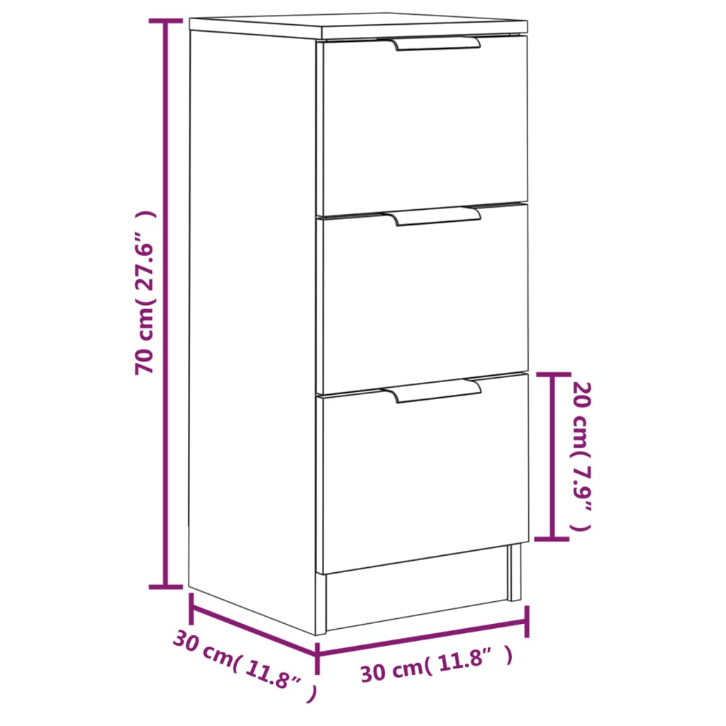 Sideboard 30x Wood material   Sideboards 2 pcs.