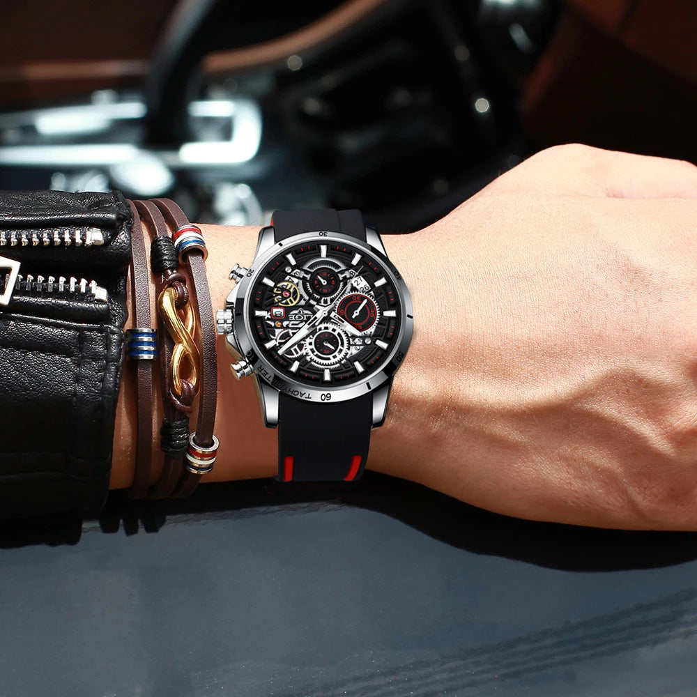 Audi design watch in silver