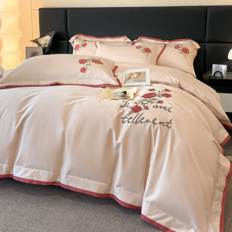 Home Textile High-end Affordable Luxury Cotton Long-staple Cotton Four-piece Set