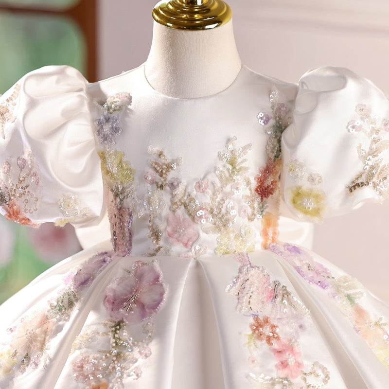 Host's Dress Girls' Piano Performance Costume Light Luxury