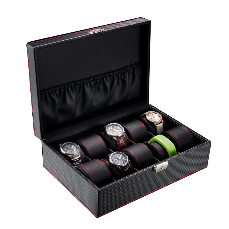 Carbon fiber leather watch box