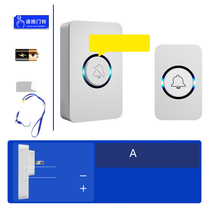 Home One For With Two Electronic Remote Control Wireless Doorbell Smart Door