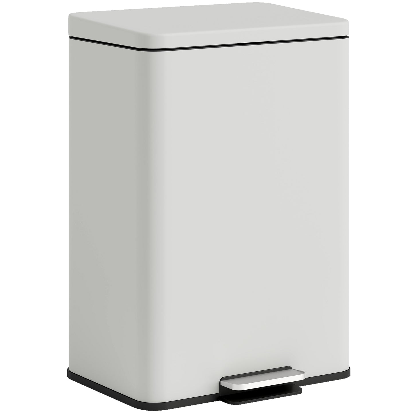 20L Kitchen Bin With Soft-Close Lid And Stay-Open Function, Pedal Bin With Removable Inner Bucket For Kitchen, Office, Home, Cream