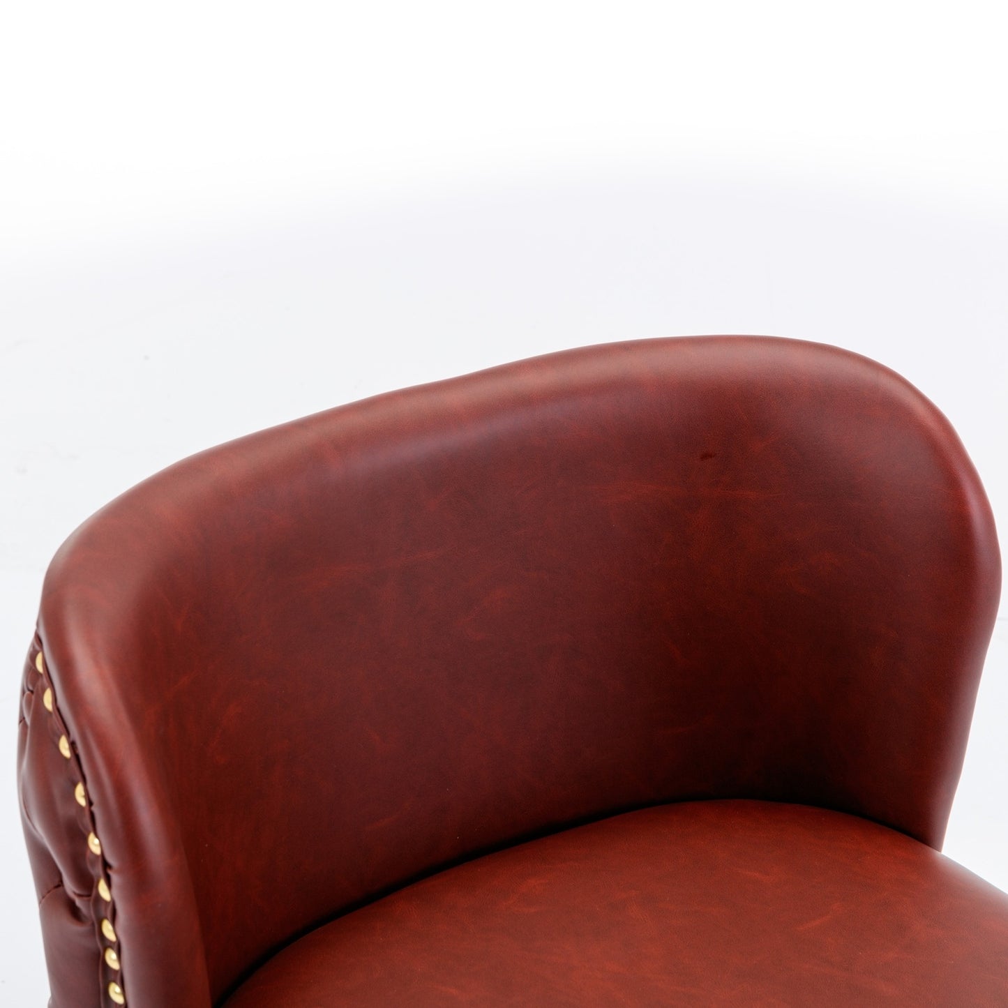 A A Furniture Swivel Barstools Adjustable Height, Modern PU Upholstered Stools