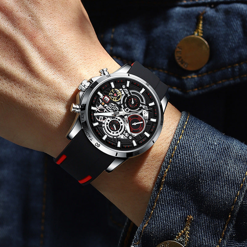 Audi design watch in silver