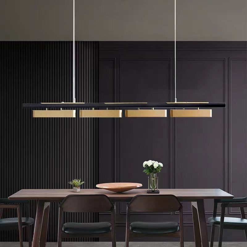 Rectangular Modern Metal Minimalist Pendant Light