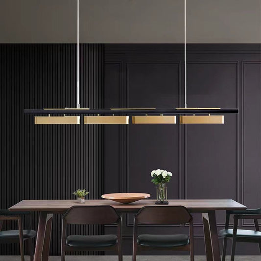 Rectangular Modern Metal Minimalist Pendant Light