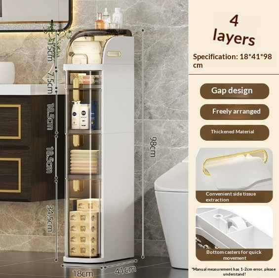 Bathroom Gap Storage Cabinet Drawer Type Home Storage Cabinet
