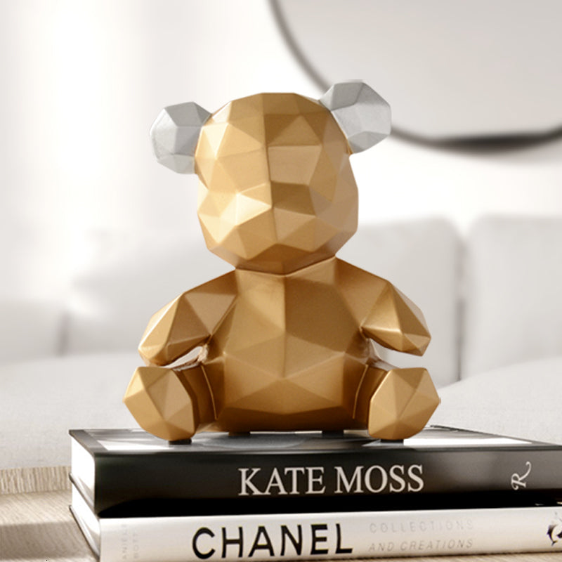 Nordic geometric bear ornaments