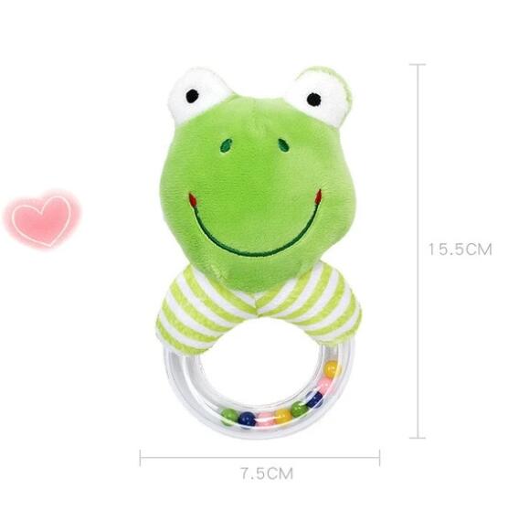 Baby cartoon plush handbell toy