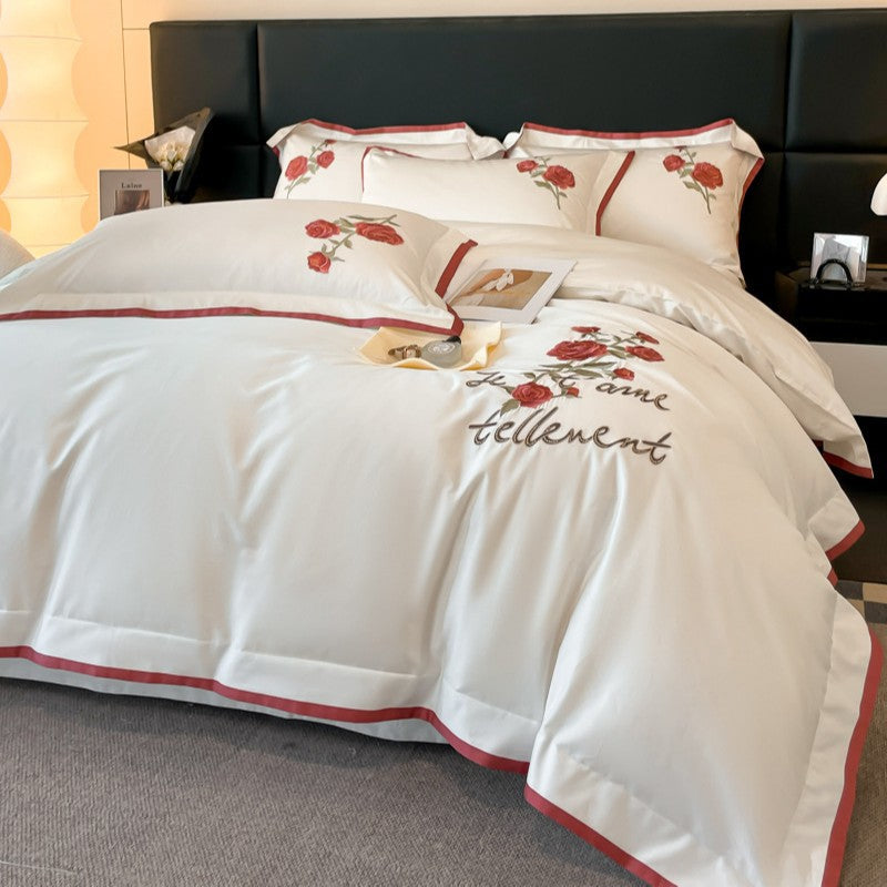 Home Textile High-end Affordable Luxury Cotton Long-staple Cotton Four-piece Set
