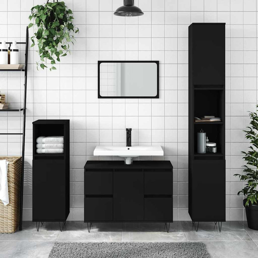 bathroom cabinet 80x wood-based material