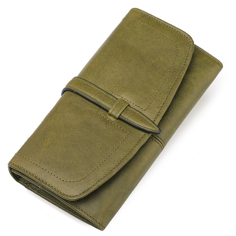 Long Zipper Retro Womens Wallet Large Capacity Womens Bag