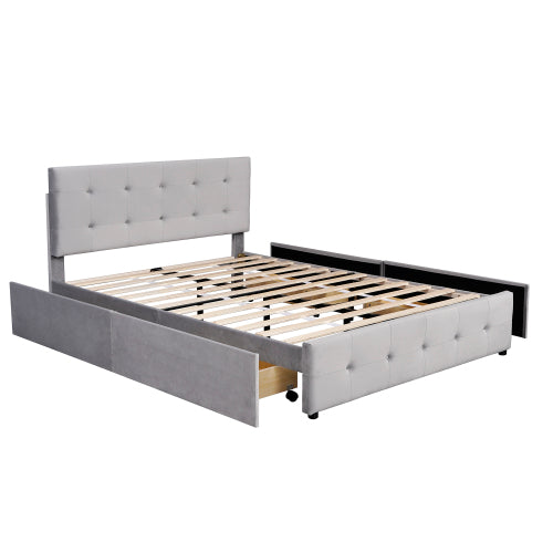 Hautfreundliches Doppelbett Aus Samt