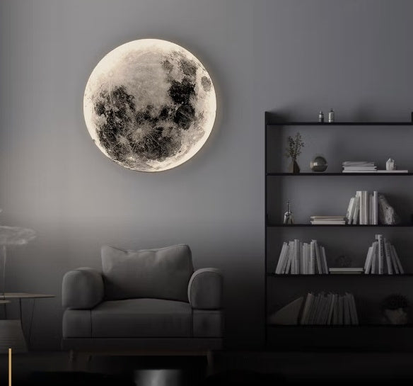 Lunar Sandstone Texture Painting Entrance Painting 3D Stereo Lamp