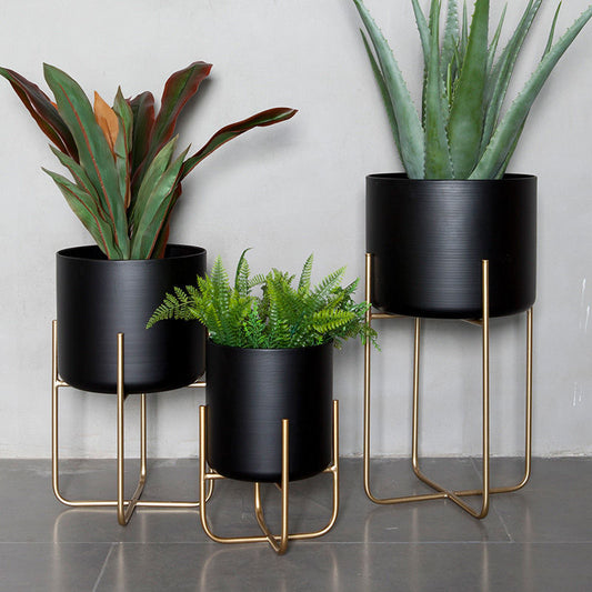 Light Luxury Floor-style Golden Iron Plant Decoration Ornaments