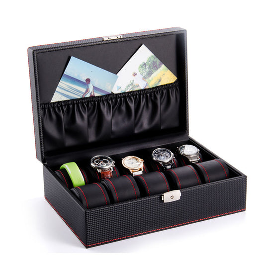 Carbon fiber leather watch box