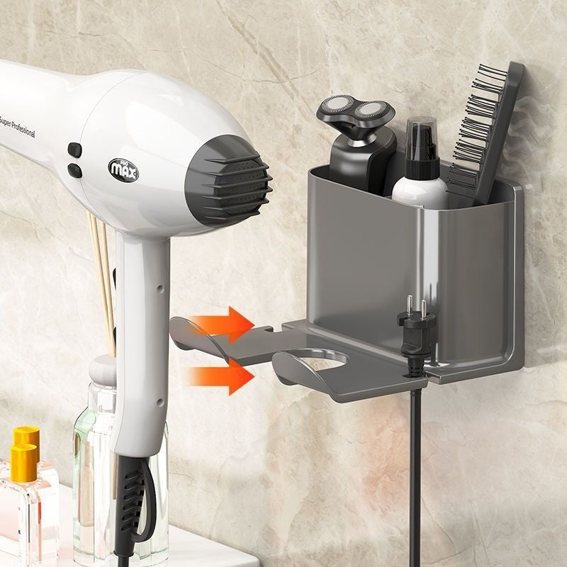No-Drill Bathroom Wall-Mounted Shelf