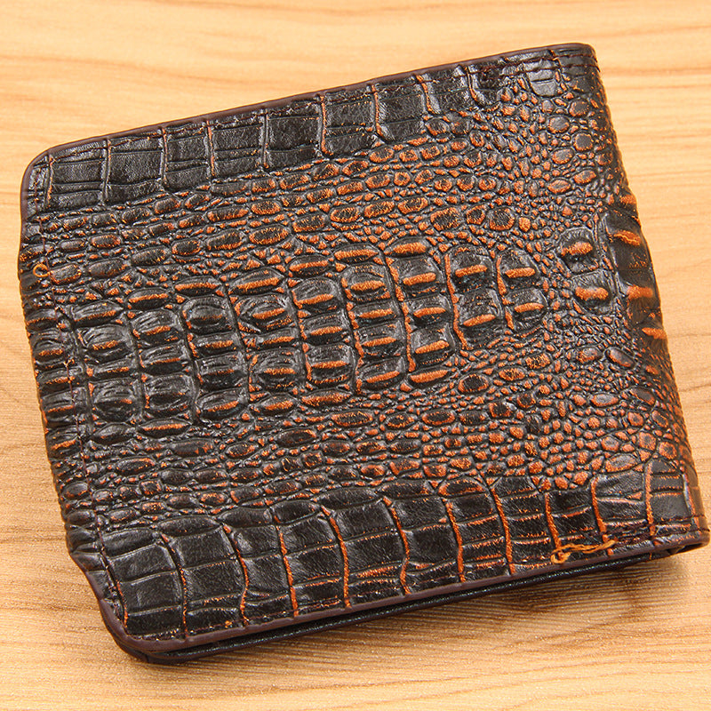 Men's Short Coin Personality Hipster Korean Style Magnetic Snap Wallet