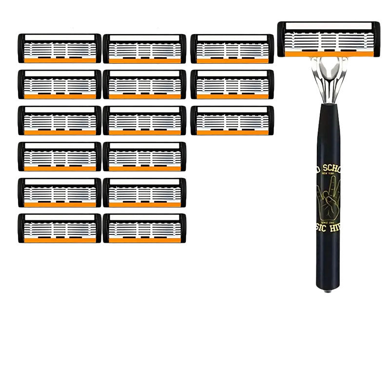 Six-layer Finger Type Handle For Manual Shaver Holder Cutter Head
