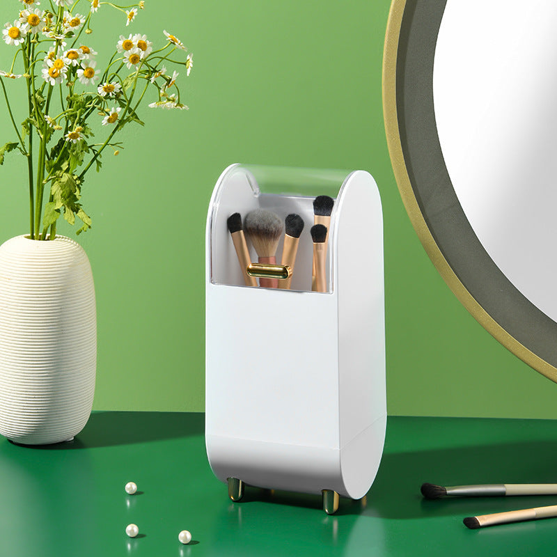 Transparent Beauty Brush Holder Dressing Table And Makeup Brush Storage
