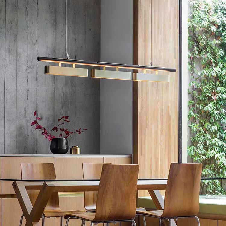 Rectangular Modern Metal Minimalist Pendant Light