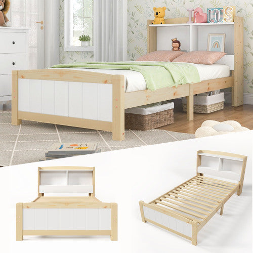Einzelbett Aus Massivholz