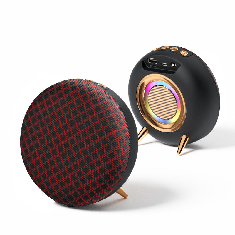 Cloth Art Bluetooth Speaker Creative Seven Lights Heavy Bass