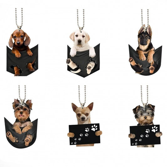 Fashion Pet Dog Car Pendant