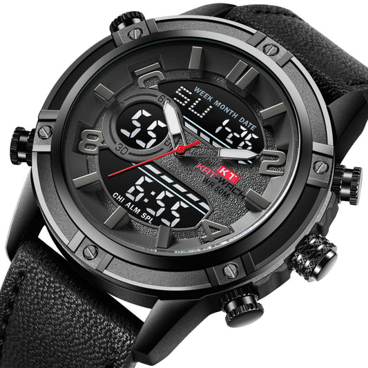 Engraved KAT-WACH cross-border new men's high-end sports watch waterproof luminous quartz watch men