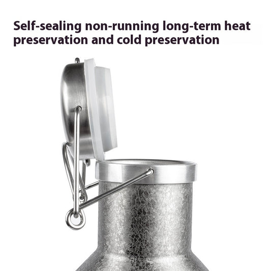 Large Capacity Outdoor Portable Stainless Steel Thermal Pot