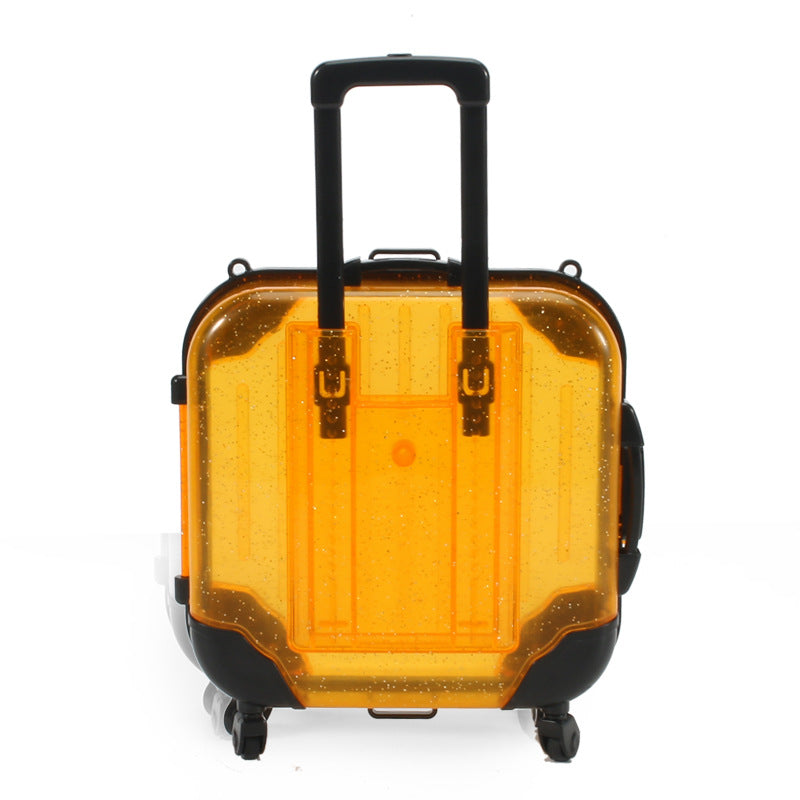 Children's Simple Cartoon Mini Suitcase Shape Storage Box
