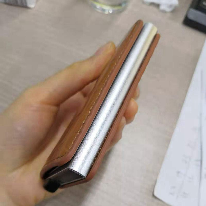 Pattern Wallet Metal Cartridge Automatically Pops Up