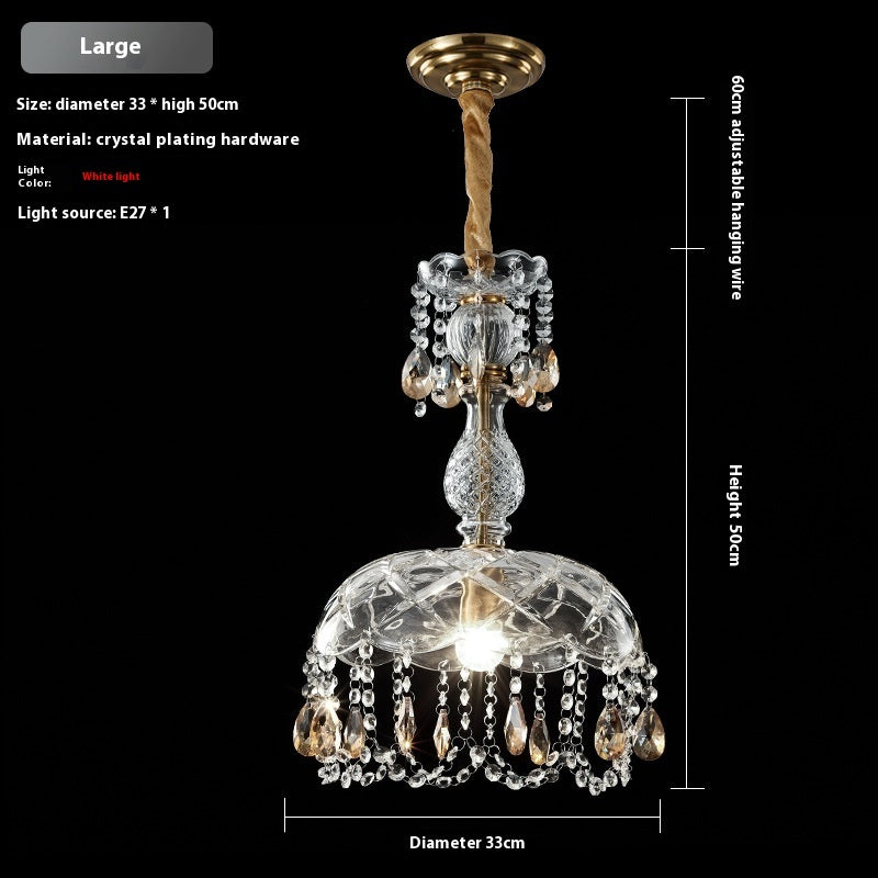 Bedroom Bedside Small Droplight Creative Crystal Hallway Corridor Lighting