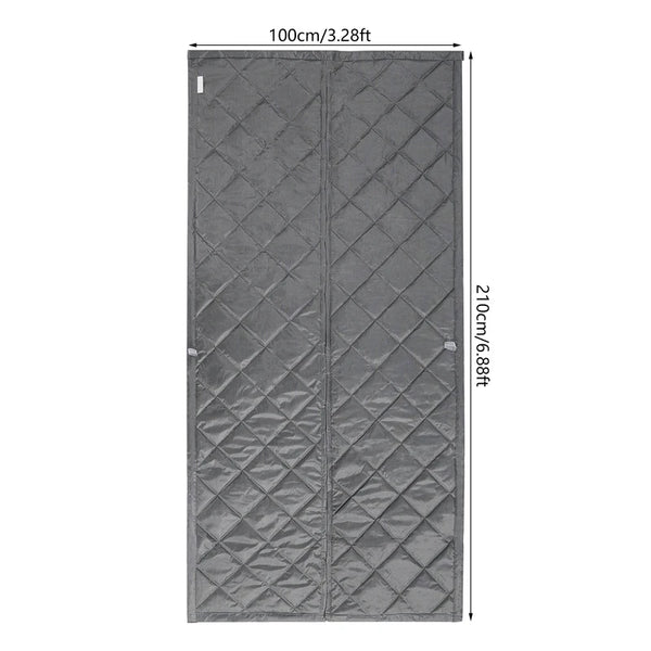 2.1x1m Windproof Door Curtain Magnetic Thermal Insulated Door Curtain Privacy Door Curtain For Doors, Living Rooms, Bedrooms