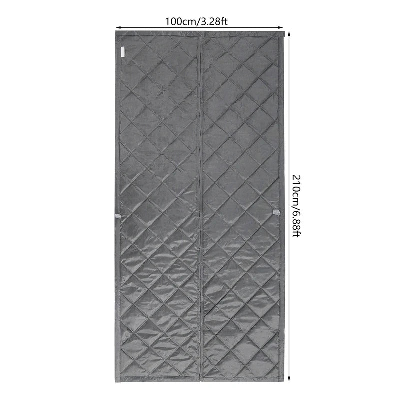 2.1x1m Windproof Door Curtain Magnetic Thermal Insulated Door Curtain Privacy Door Curtain For Doors, Living Rooms, Bedrooms