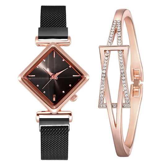 Diamond watch bracelet  Alloy Band Universal Watch tar watch