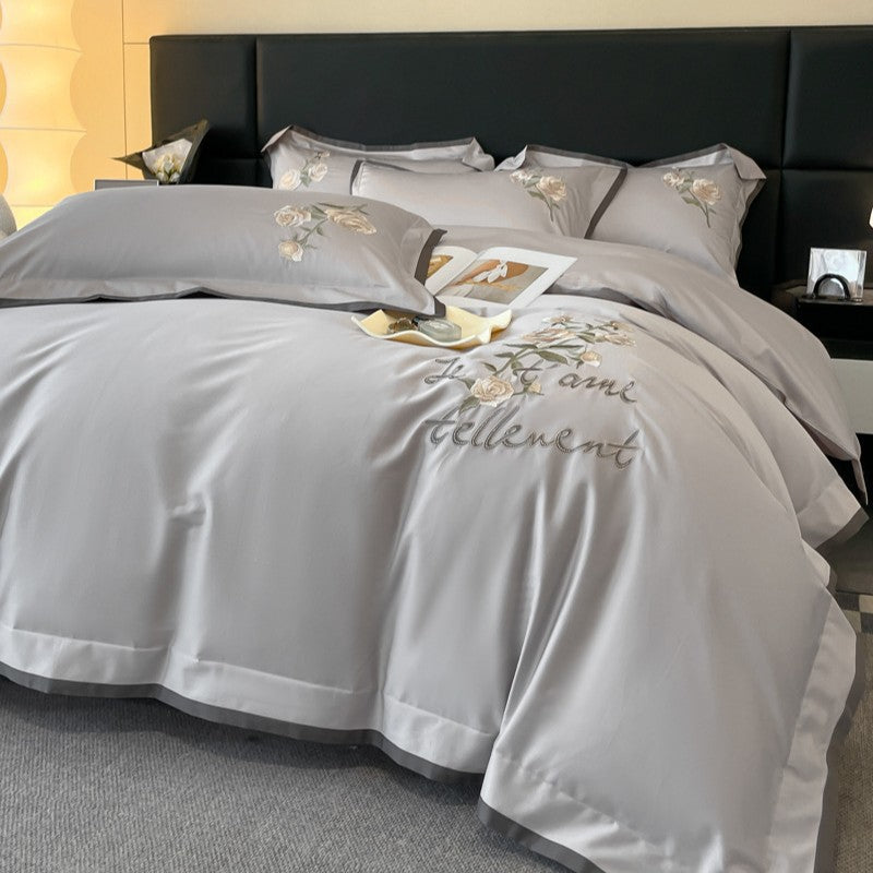 Home Textile High-end Affordable Luxury Cotton Long-staple Cotton Four-piece Set