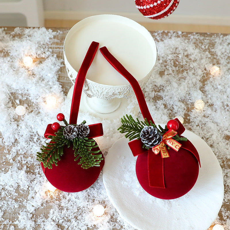 Exquisite Christmas Shop Windows Tree Hanging Decorations Ornaments Festival Party Atmosphere Decoration Props Christmas Bells