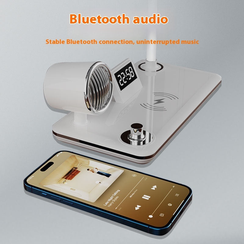 Intelligent Wireless Charging Lamp Digital Display Time Eye-protection Lamp