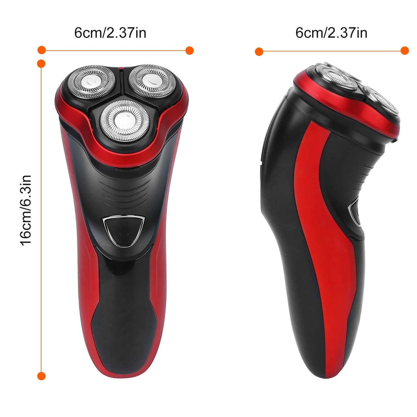 Electric Shaver Razor For Men IPX7 Waterproof Beard Trimmer 3D Rechargeable Painless Rotary Shaver With Trimmer 2 In 1 Electric Shaver