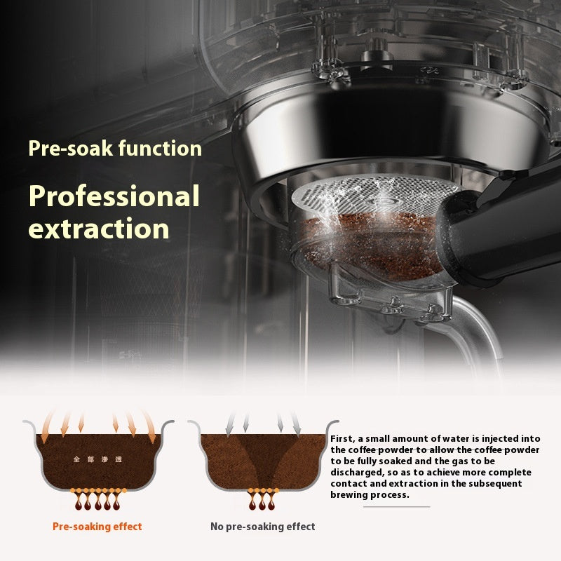 Italian American Hot And Cold Double Temperature Semi-automatic Household Coffee Machine