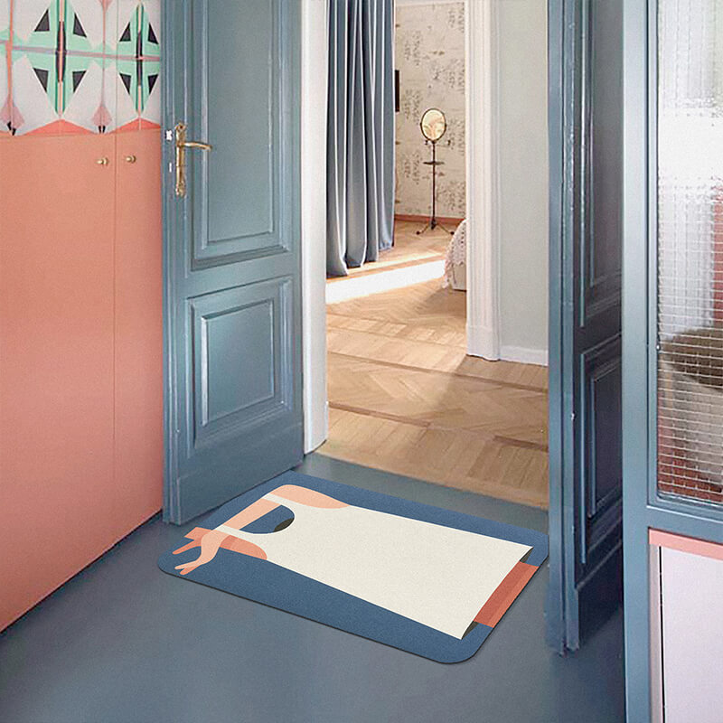 Bathroom non-slip absorbent pad