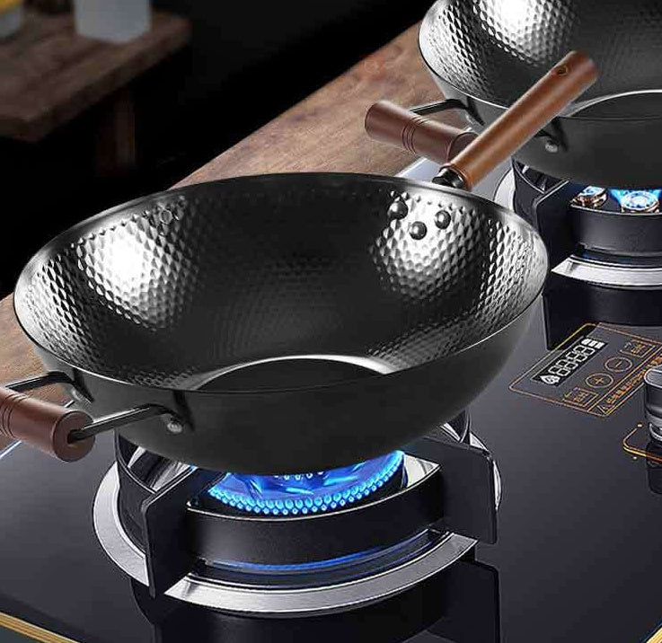 Household Uncoated Honeycomb Crystal Shield Non Stick Pan