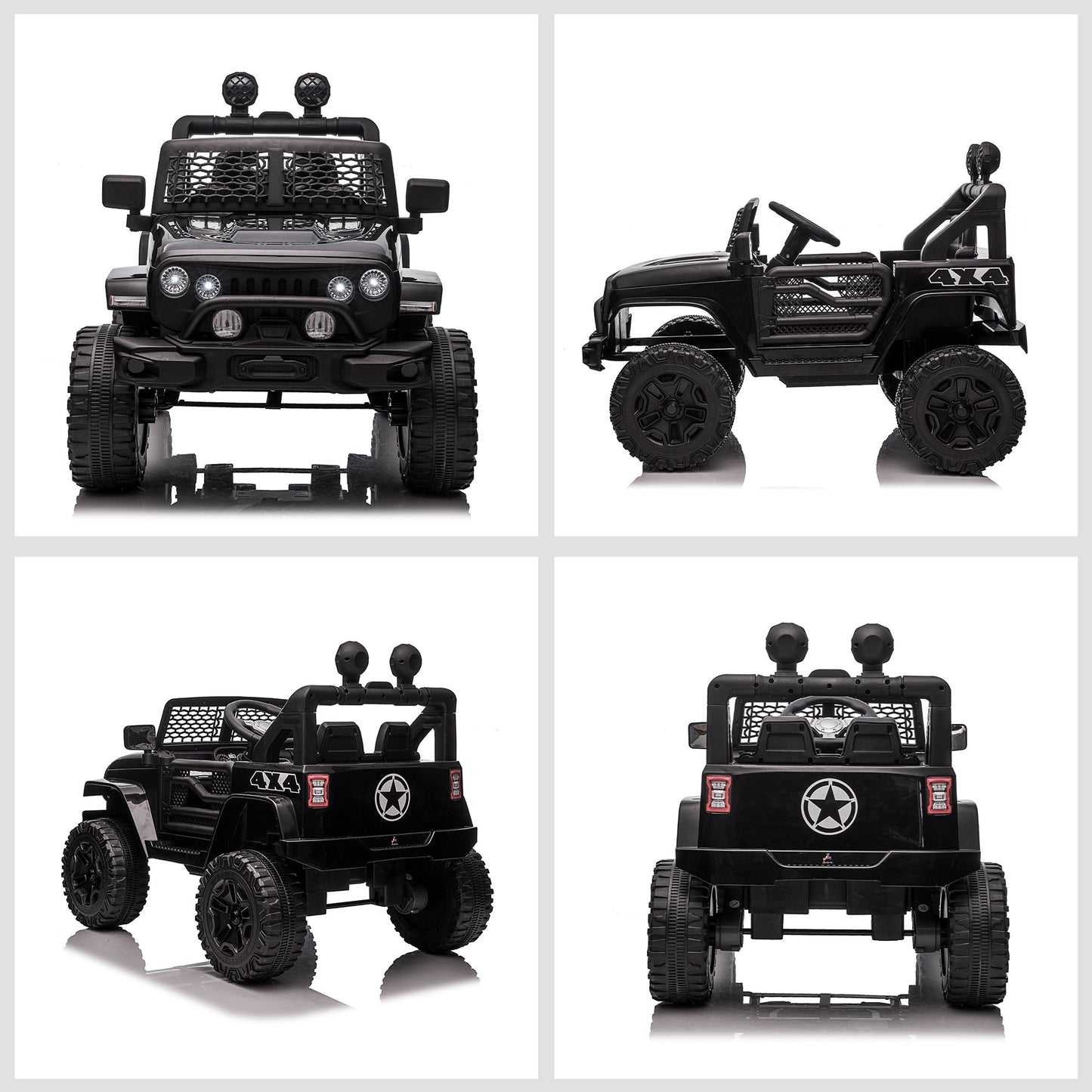 12V Battery Powered Kids Ride On Car Off Road Truck Toy w/ Parent Remote