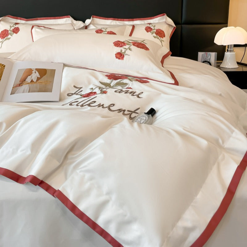 Home Textile High-end Affordable Luxury Cotton Long-staple Cotton Four-piece Set