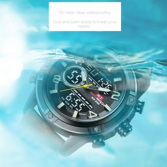 Engraved KAT-WACH cross-border new men's high-end sports watch waterproof luminous quartz watch men