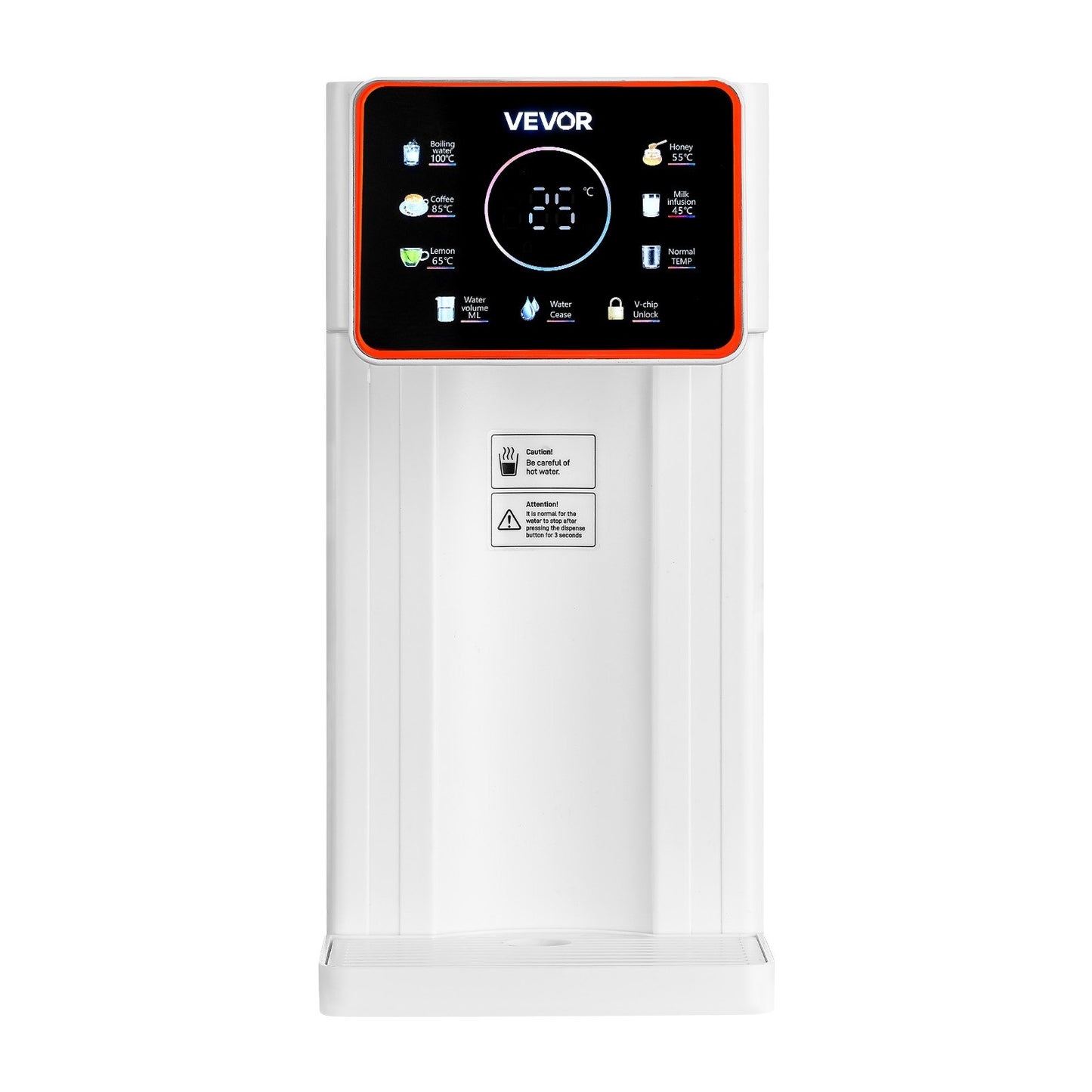 Countertop Instant Hot Water Dispenser With 6 Temps 7 Volumes 101oz Tank