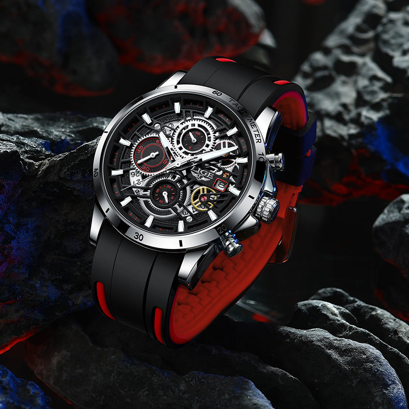 Audi design watch in silver