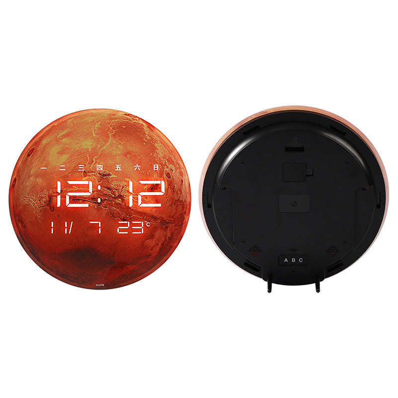 LCD Digital Electronic Wall Clock Simple Living Room Fashion Clock